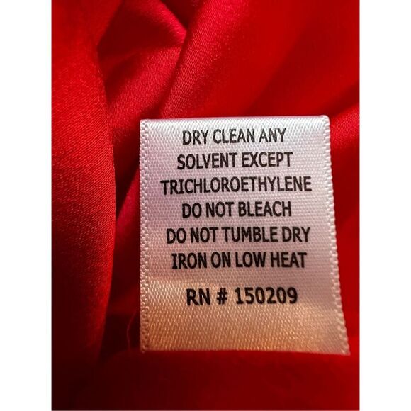 La Ligne Women's Red Marta Ruched Tiered Cotton Midi Dress Large NWOT - Picture 9 of 10